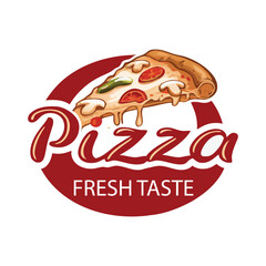 Pizza, good pizza, pizza food logo