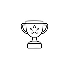 troffe icon, Winner Line Icon. Editable Stroke Vector Icon, trophy icon, Trophy cup icon vector set, Award trophy cup silhouettes vector