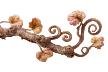 Dried grapevine still life vine curl texture art nature brown leaf autumn botanical detail dark