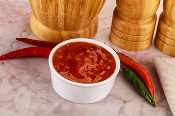 Sweet and sour chili sauce with pineapple