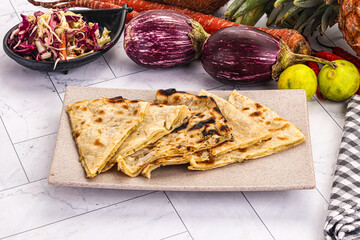 Indian stuffed potato bread Paratha