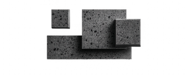 Abstract textured gray squares