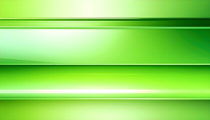 Obraz premium Futuristic green abstract frame with luminous reflections on a glossy gradient background