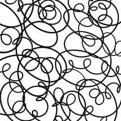 Obraz premium Texture in the form of tangled lines or wire.