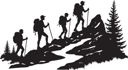 Hiking and Mountain SVG Bundle

Outdoor Explorer Silhouette Set

Wilderness Hike Scene Clipart