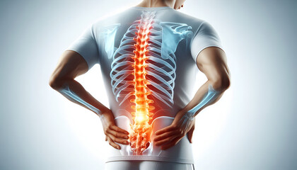 x ray of a human spine