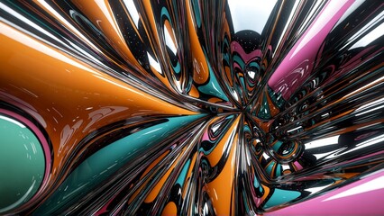 Modern Abstract Art Backdrop