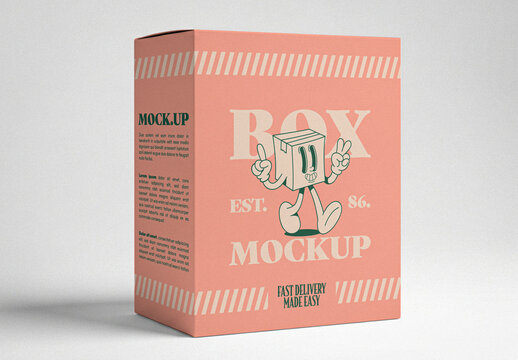 Vintage Packaging Box Mockup