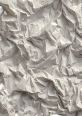 Obraz premium Crumpled white paper texture (1)