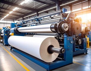 Industrial paper production machinery