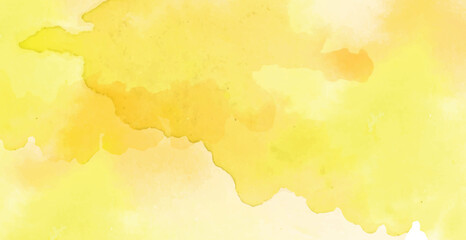 Fototapeta premium Bright Yellow Watercolor Abstract Background Texture