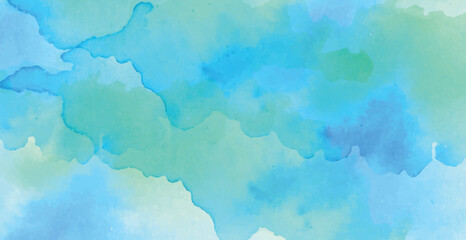 Obraz premium Light Blue Watercolor Abstract Background Texture