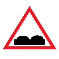hump or rough road  sign road rules traffic sign symbol design illustration 2.eps