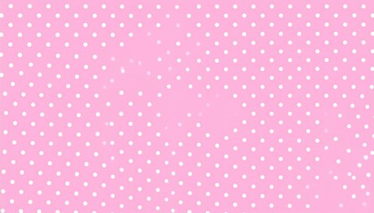 A charming seamless pink polka dot pattern with vintage hearts, perfect for a baby shower card or retro-themed scrapbook design