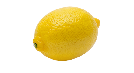 Fresh whole yellow lemon isolated against a plain black background attracting vibrant freshness