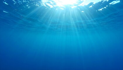 Obraz premium underwater scene with rays of light