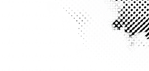Abstract black and white pattern with gradient