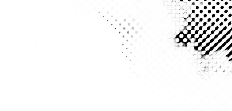 Abstract black and white pattern with gradient