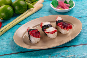 Japanese cuisine - sushi with octopus