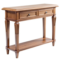 Console table isolated on transparent background
