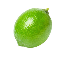 green lime isolated on white