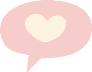 Speech Bubble with Heart
