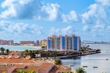 View of La Manga del Mar Menor, Region of Murcia, Spain