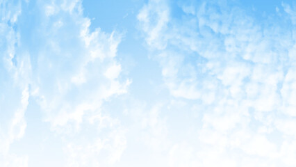 White clouds on a blue sky background. Beautiful clear sky. Background with clouds in the blue sky. Clouds in blue sky. Bright sky and beautiful white clouds