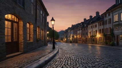 Fototapeta premium old street in prague