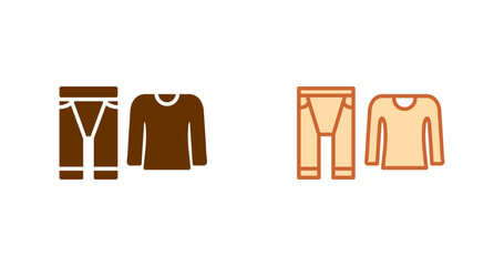 Thermal underwear Vector Icon
