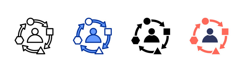 Adaptive icon sheet multiple style collection