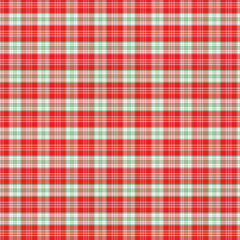 Festive Red and Green Plaid Pattern Background - Christmas Tartan