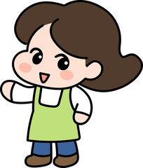 귀여운 여자 캐릭터