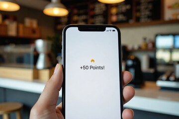 Gamification in Loyalty: Purchase Confirmation and Reward Notification on Smartphone Screen