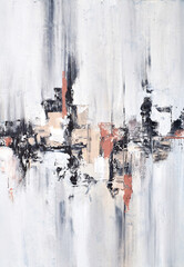 Abstract artwork with dynamic lines and soft colors, creating a harmonious and modern composition, perfect for contemporary interior design and artistic projects