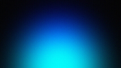 Vibrant abstract dark blue blurry grain gradient background. Glowing light effect. Minimalistic trending modern design. Noise texture for web design brochure posters presentations covers backdrop. 