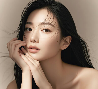 청순한 한국 여성의 클로즈업 포트레이트, Natural Beauty Portraits of Korean Women