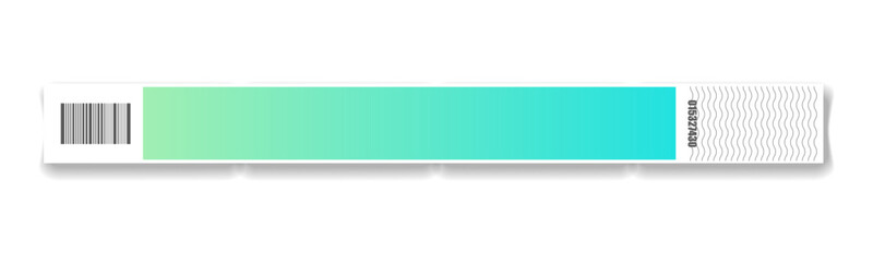 Obraz premium Wristband bracelet event access. Mock up paper hand band. Sticky hand entrance event paper bracelet isolated on a transparent background.