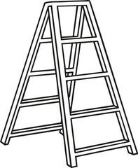 vector illustration of a ladder