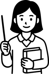 Fototapeta premium Teacher with Book