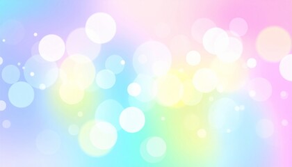 An abstract and colorful background with defocused bright Christmas lights forming a soft, glowing pattern of blurred circles