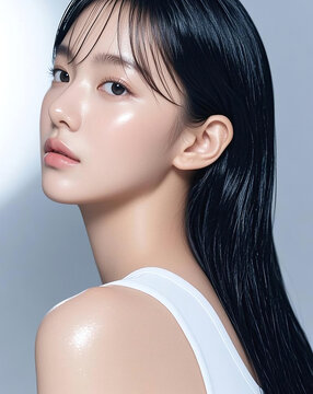 청순한 한국 여성의 클로즈업 포트레이트, Natural Beauty Portraits of Korean Women