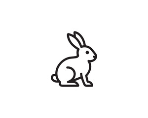 Rabbit icon vector design illustration.