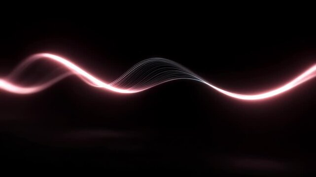 This captivating display showcases a mesmerizing dance of light waves, twisting and turning elegantly against a backdrop of darkness.