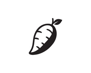  Sweet Potato icon vector design illustration.