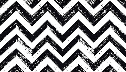 Abstract black and white zigzag pattern