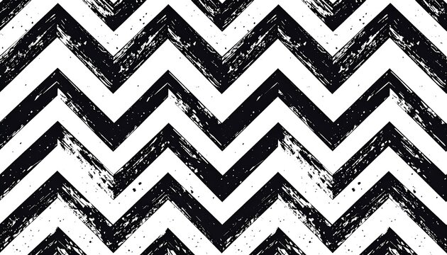 Abstract black and white zigzag pattern
