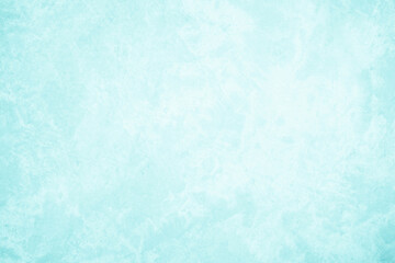 Pastel blue and white concrete stone texture for background in summer wallpaper. Cement and sand wall of tone vintage. Concrete abstract wall of light cyan color, cement texture mint green for design.