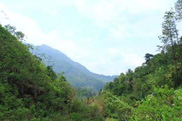 Fototapeta premium mountain landscape with blue sky