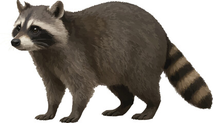 Fototapeta premium Raccoon Realistic Render